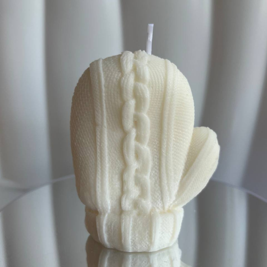 Kalėdinė žvakė "Pirštinė"