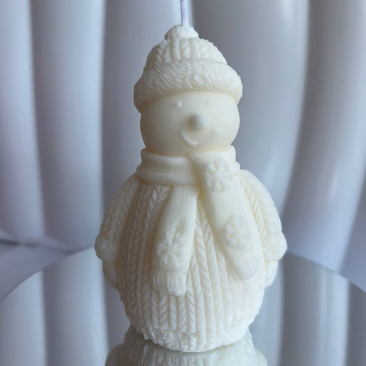 Kalėdinė žvakė "Sniego senis"